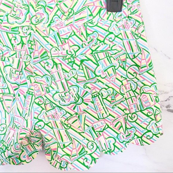 Lilly Pulitzer Buttercup Shorts Resort White Guiding Light 00 - Picture 5 of 6